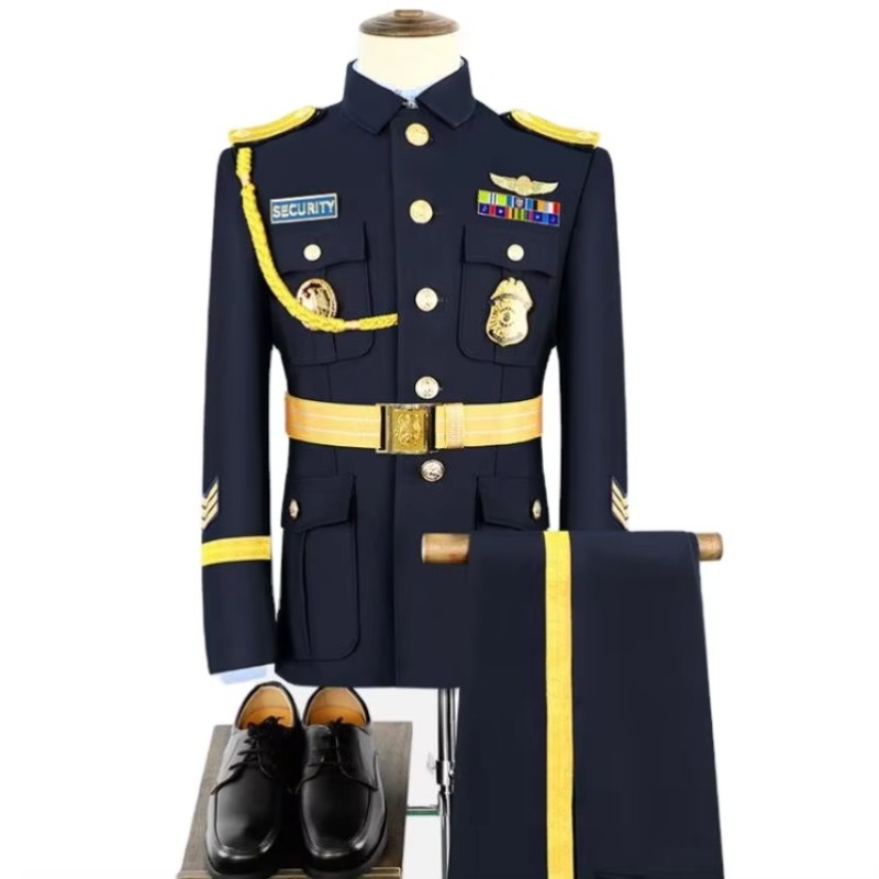 Men Formal Wear Outfits - Men Black Uniform Suit High Quality