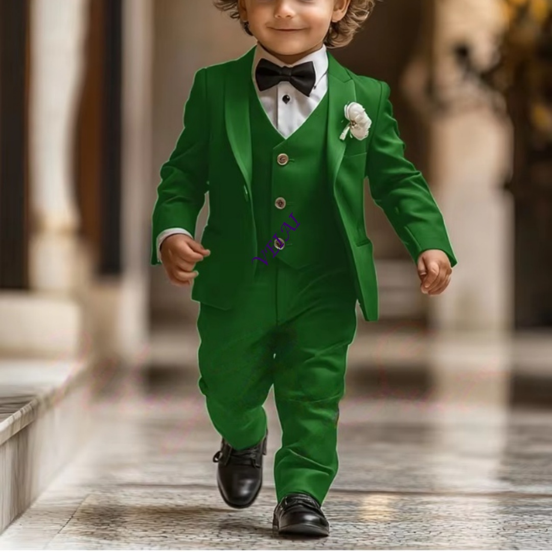 Mens Formal - 3 Piece Boy's Tuxedo Suit Set