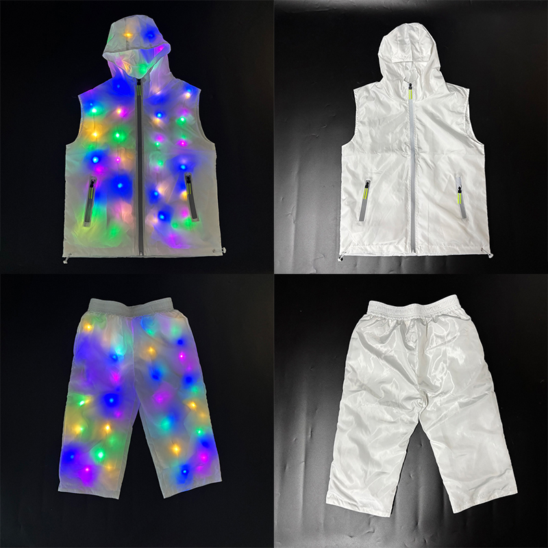 Men'S Formal Wear For A Wedding - Glowing Vest Jacket Costumes Hip Hop