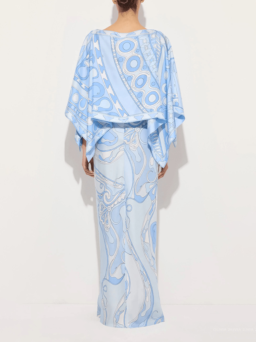 VGH Light Blue Abstract Print  - Men'S Formal Wear For A Wedding 评论和价格