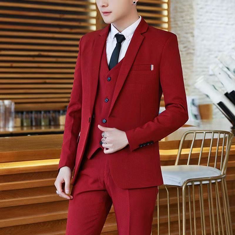 Men's 2 Piece Slim Fit Suit Ko - Korean Men Formal Wear 评论和价格