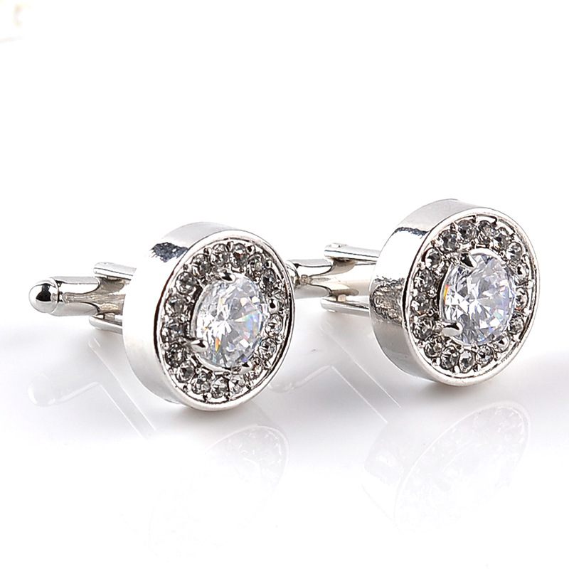 Luxury High-grade jewelry Men' - Dress Shirt French Cuff 评论和价格