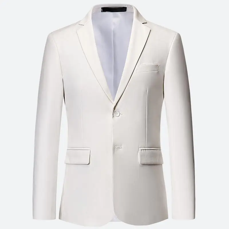 Men White Formal Jackets Two B - Korean Men Formal Wear 评论和价格