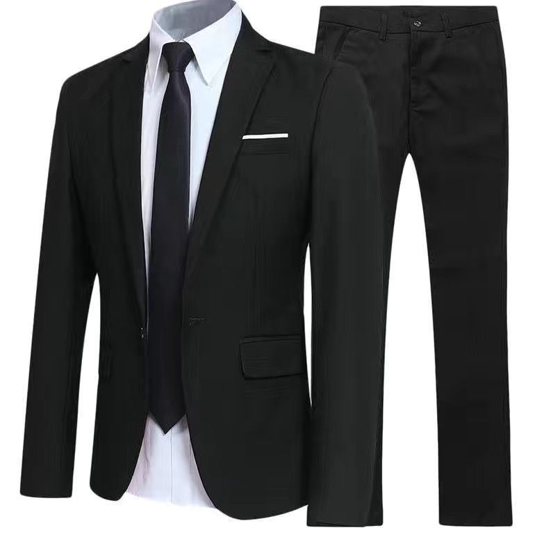 Men's Tee-Piece Suit Slim Fit  - Korean Men Formal Wear 评论和价格