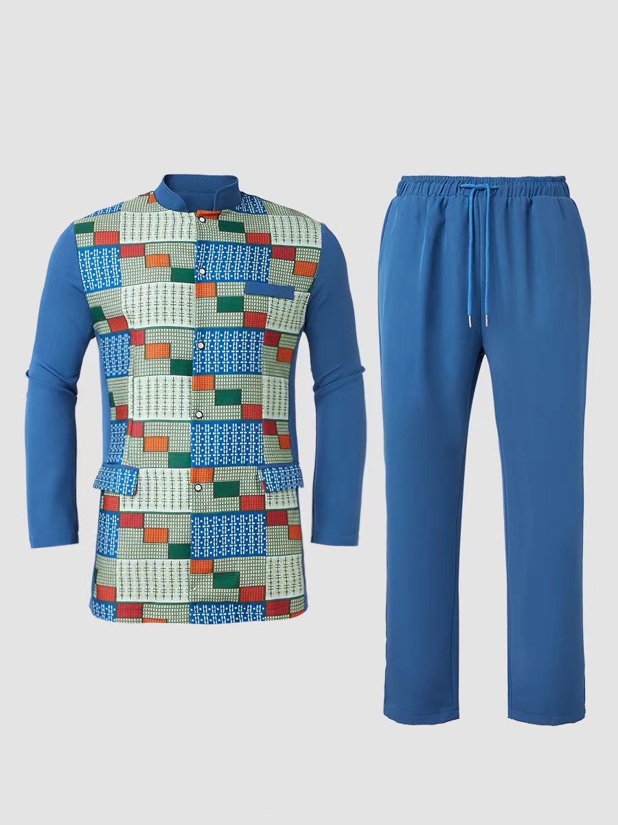 Men's African Kaftan Set, Long - Men'S Formal Wear For A Wedding 评论和价格