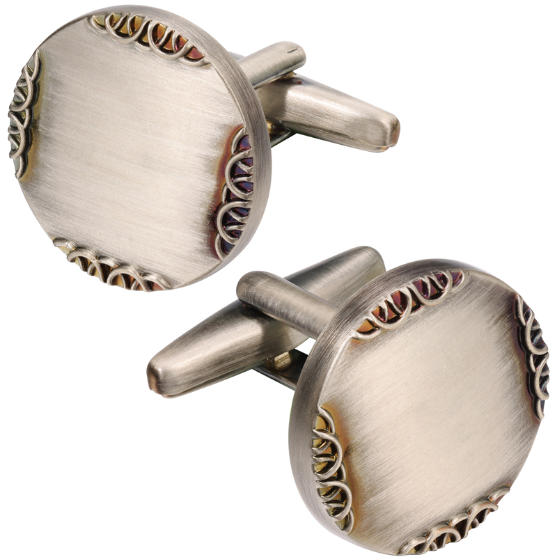 New Ancient Silver Color Cuffl - Cufflinks Silver Set 评论和价格