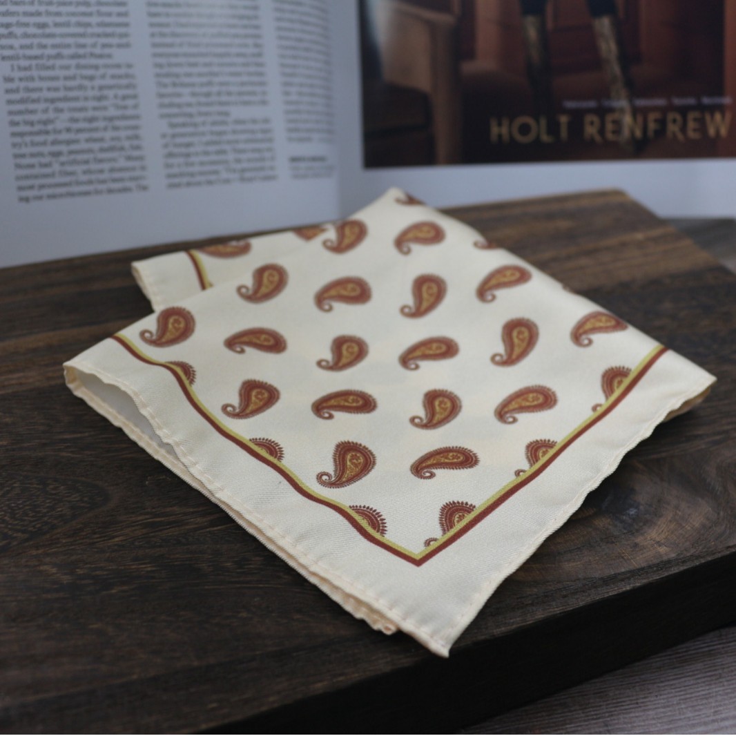 Vintage Print Pocket Square  M - Formal Wear Men H&M 评论和价格