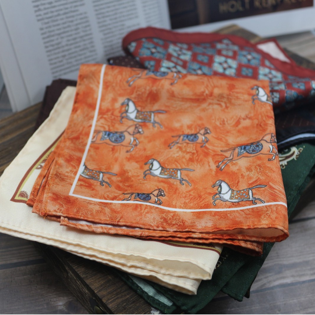 Vintage Print Pocket Square  M - Formal Wear Men H&M 评论和价格
