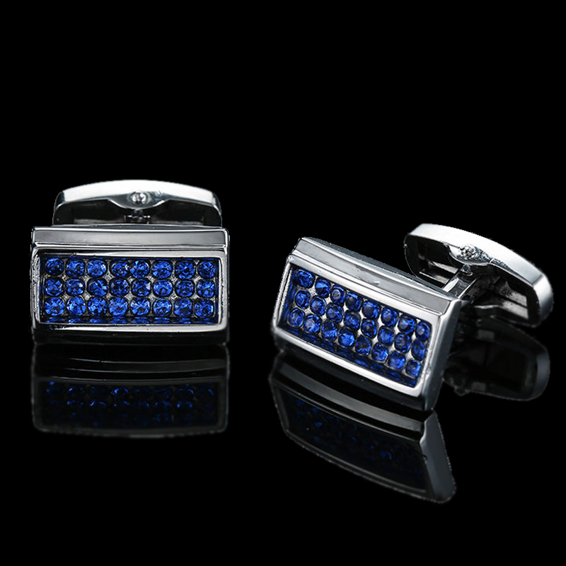 Men's Cufflinks Blue Butterfly - Dress Shirt French Cuff 评论和价格