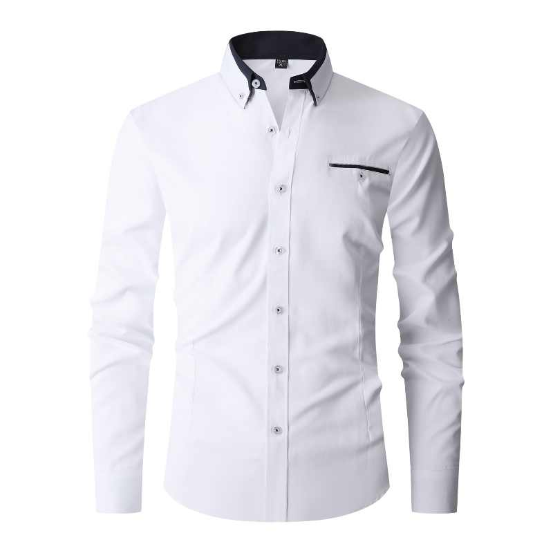 Men Formal Shirt Long Sleeve O - Mens Formal 评论和价格