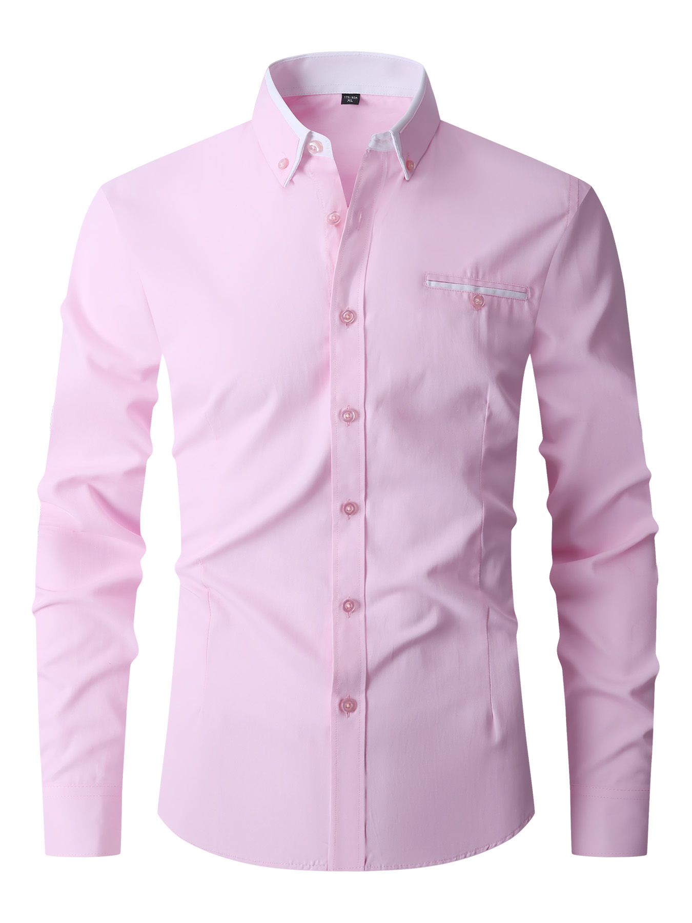 Men Formal Shirt Long Sleeve O - Mens Formal 评论和价格