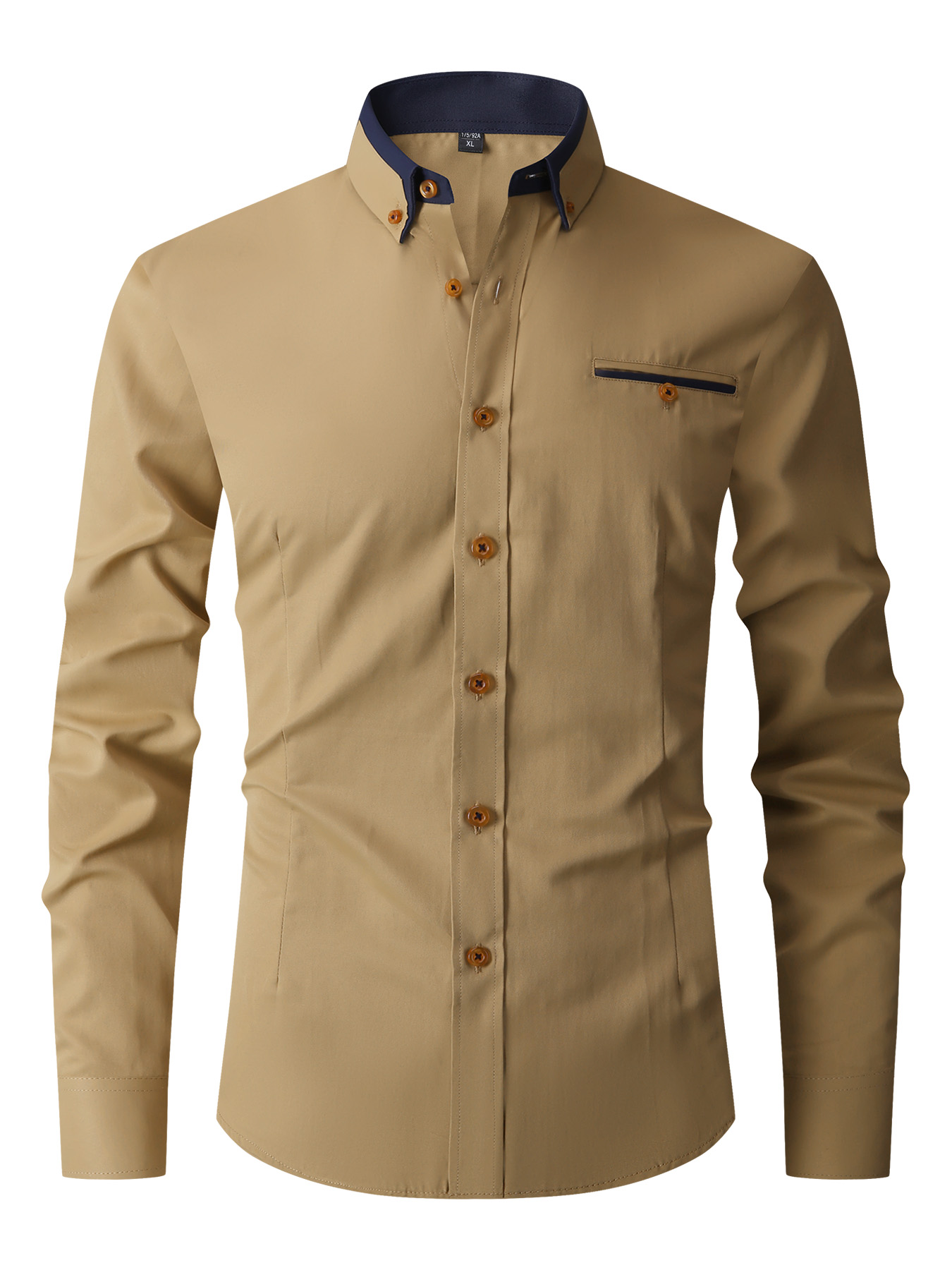 Men Formal Shirt Long Sleeve O - Mens Formal 评论和价格