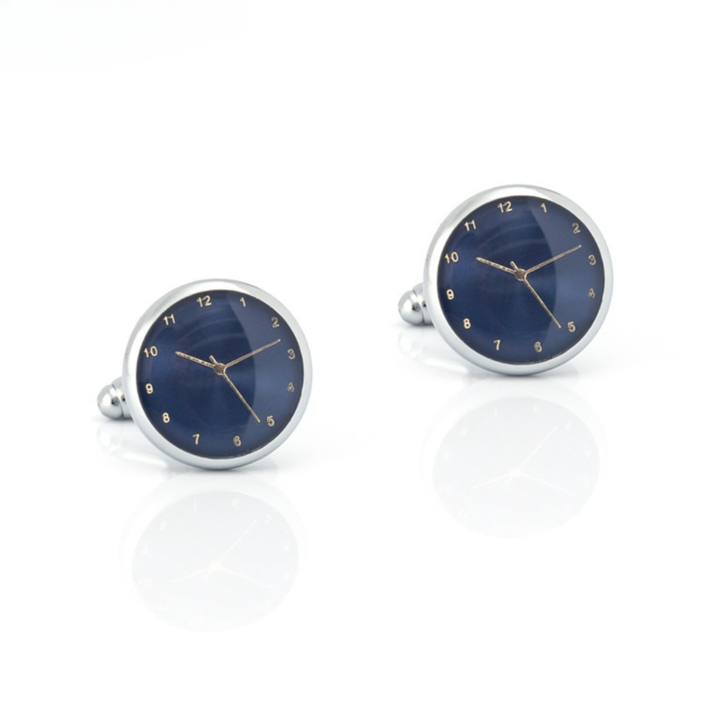 Time Aesthetics Gold Silver Cl - Cufflinks Silver Set 评论和价格