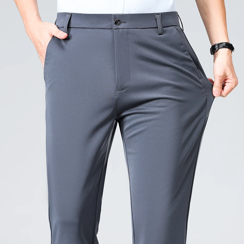 Spring Summer Thin Trousers Me - Men Formal Wear Outfits 评论和价格