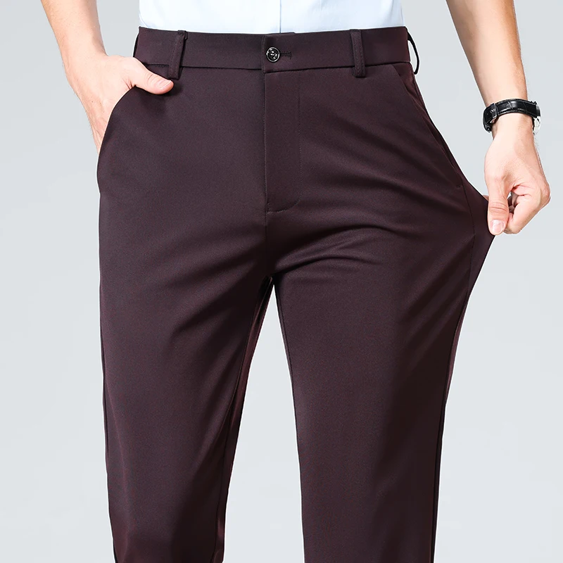 Spring Summer Thin Trousers Me - Men Formal Wear Outfits 评论和价格