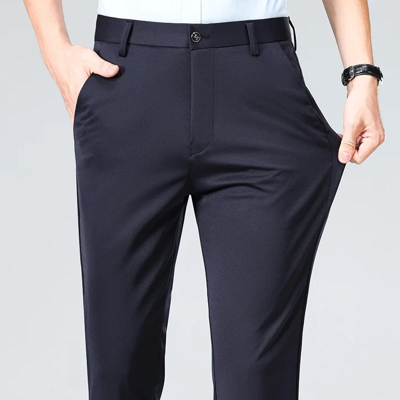 Spring Summer Thin Trousers Me - Men Formal Wear Outfits 评论和价格