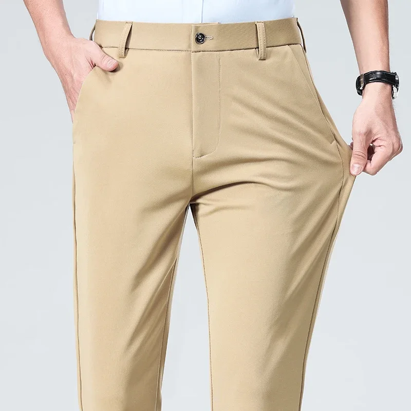 Spring Summer Thin Trousers Me - Men Formal Wear Outfits 评论和价格