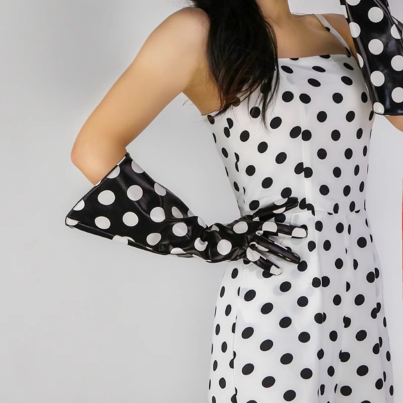 Women's Fashion PU Leather Wid - Formal Glove Leather 评论和价格