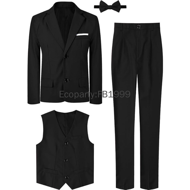 4pcs Suit for Kids Boys Weddin - Formal Wear For Men Kids 评论和价格