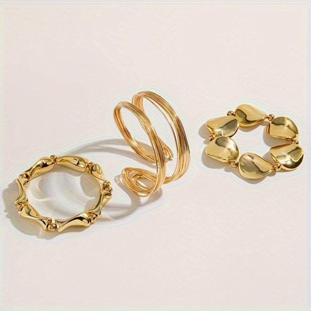 New Irregular Open Cuff Bracel - Cufflinks Silver Set 评论和价格