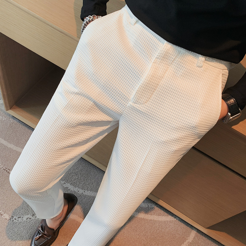 2024 Autumn New Waffle Stretch - Men'S Formal Wear For A Wedding 评论和价格