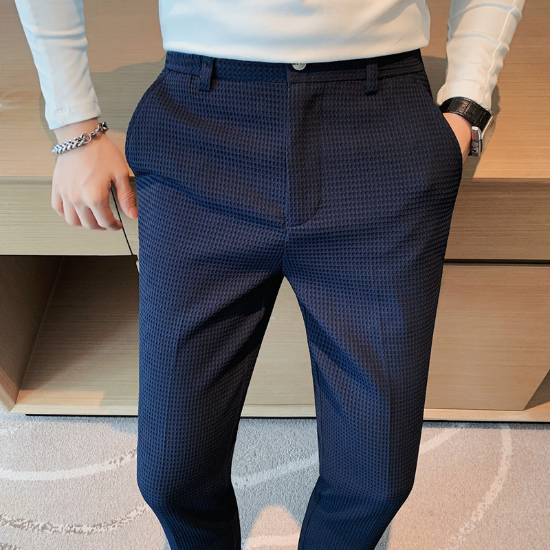 2024 Autumn New Waffle Stretch - Men'S Formal Wear For A Wedding 评论和价格