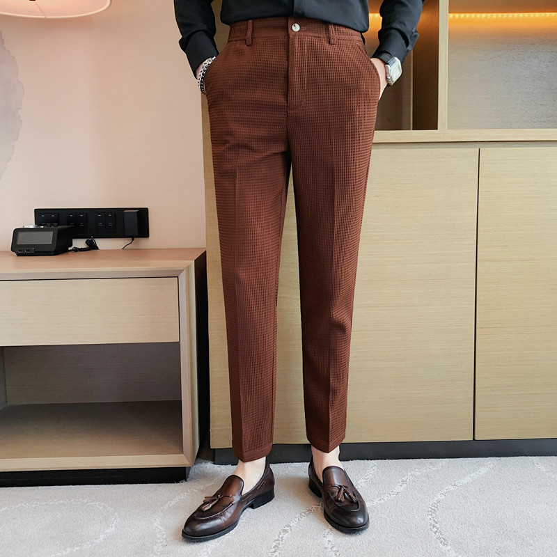 2024 Autumn New Waffle Stretch - Men'S Formal Wear For A Wedding 评论和价格