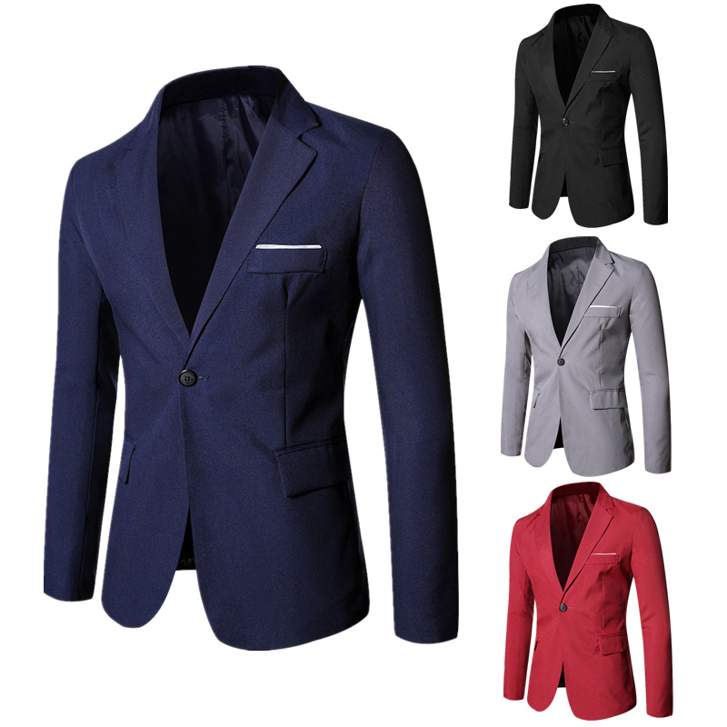 Blazer Men Coat Turn Down Coll - Men Formal Wear Outfits 评论和价格