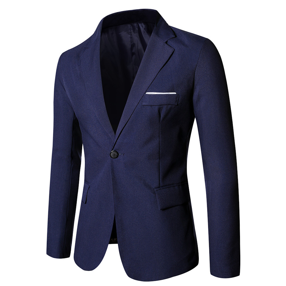 Blazer Men Coat Turn Down Coll - Men Formal Wear Outfits 评论和价格