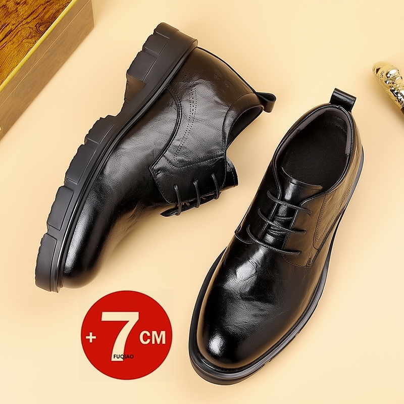 Men 7CM Elevator Business Shoe - Formal Men Daily Wear Slippers 评论和价格