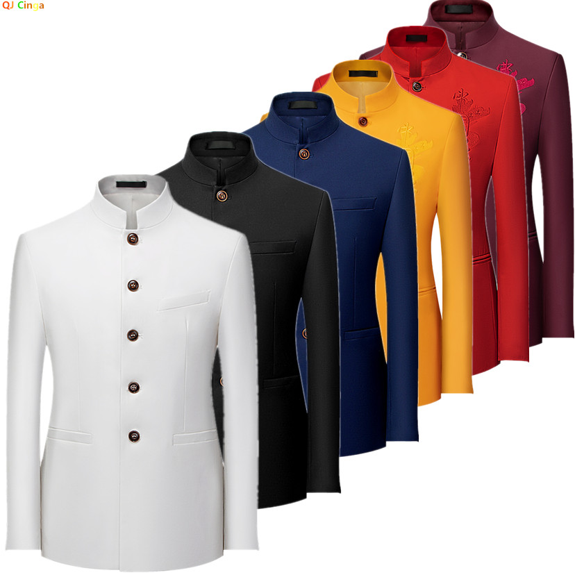 2026 Men's Chinese Style Long  - Korean Men Formal Wear 评论和价格