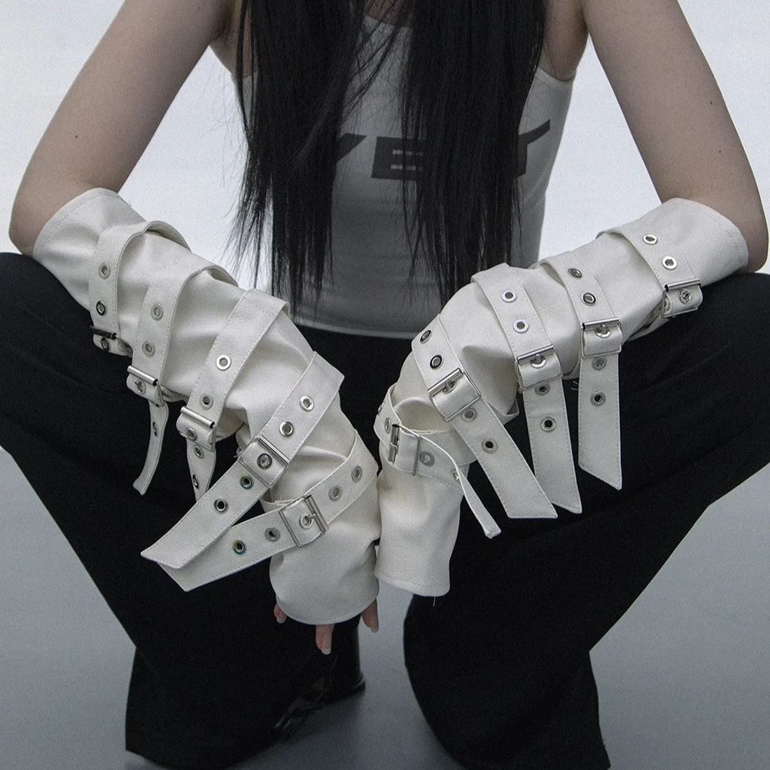 Women's Fashion Matt Black PU  - Formal Glove Leather 评论和价格