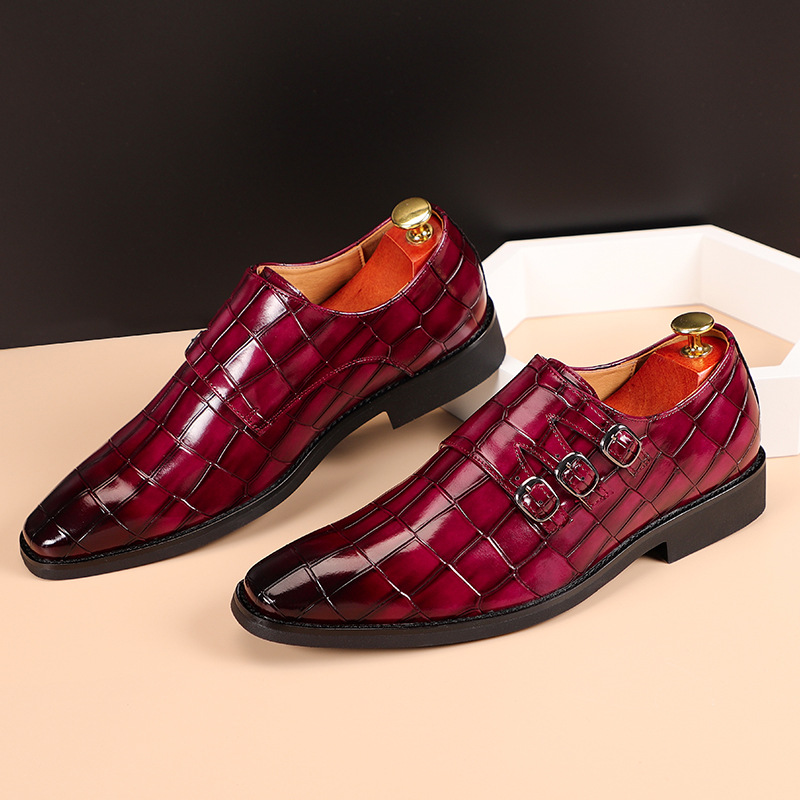 Slip on Dress Shoes Men Oxford - Men'S Formal Wear For A Wedding 评论和价格