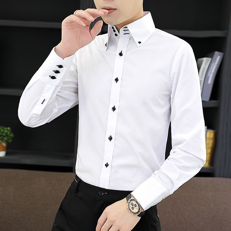 Spring Autumn Men's Executive  - Korean Men Formal Wear 评论和价格