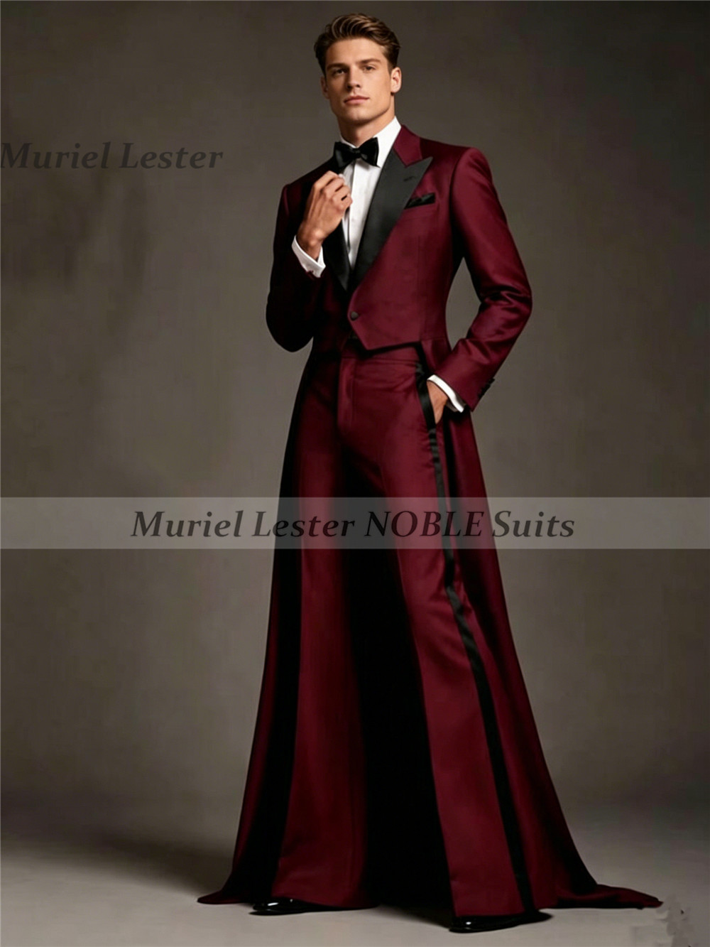 Unique Design Suit Men Long Bl - Men Formal Wear Outfits 评论和价格