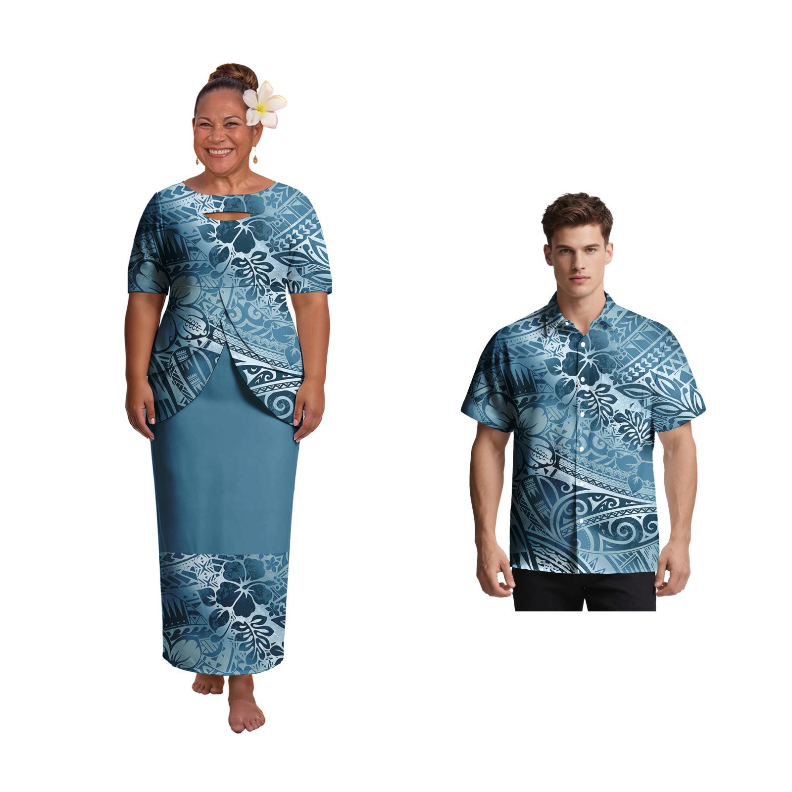 Oversize Couple Wear Hot Selli - Men'S Hawaiian Formal Wear 评论和价格