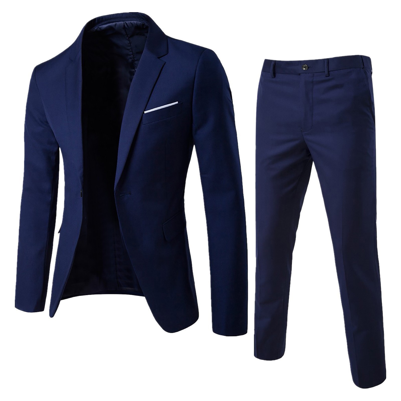 Mens Suit Set Two Piece Busine - Korean Men Formal Wear 评论和价格