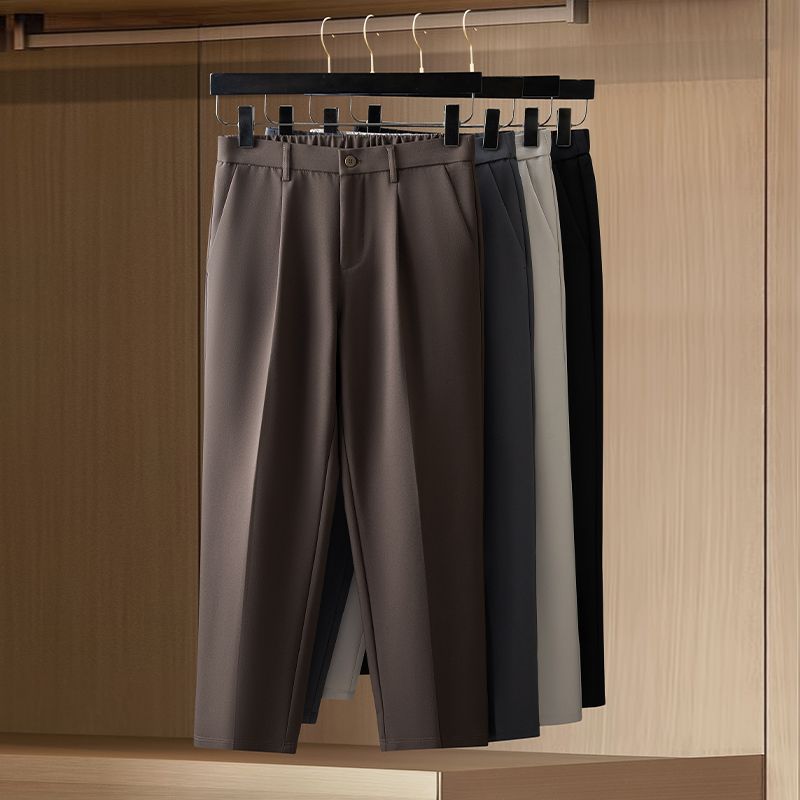 Men's Slim Fit Formal Suit Pan - Korean Men Formal Wear 评论和价格