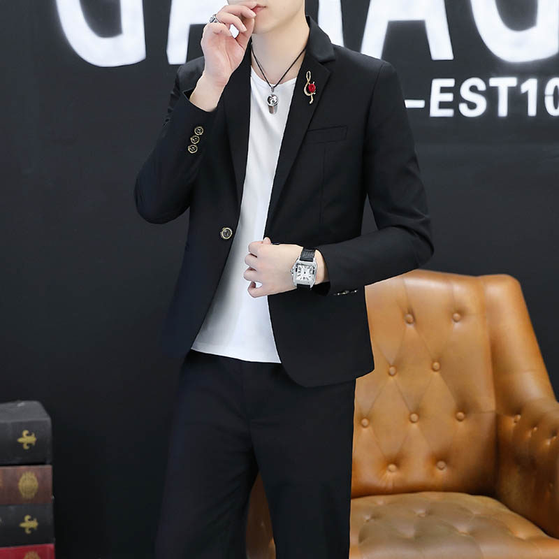 2025 Men's Stylish and Cool Ko - Korean Men Formal Wear 评论和价格