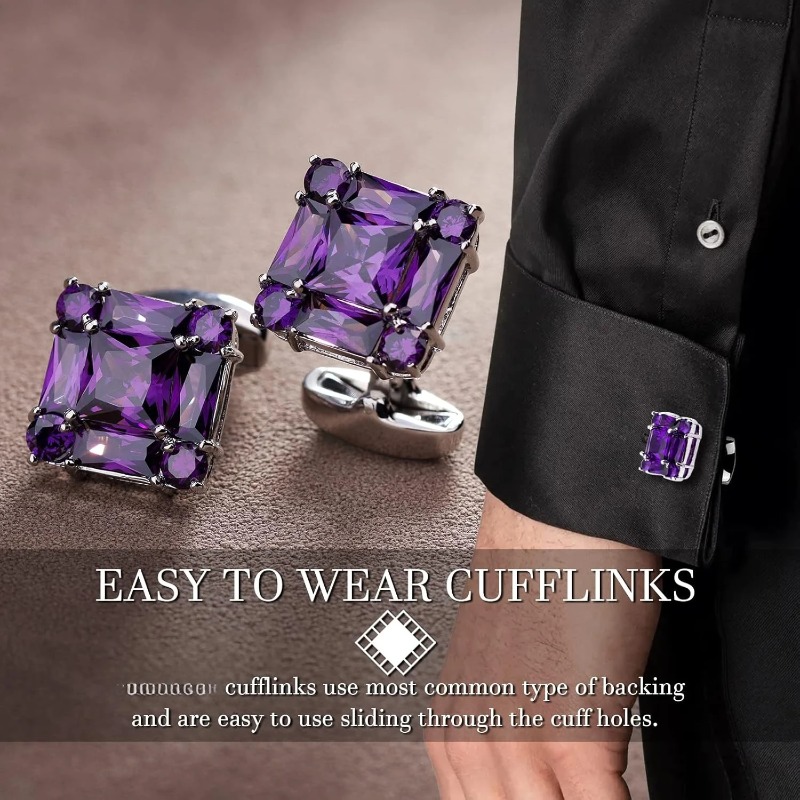 Retro Men's French Suit Cuffli - Dress Shirt French Cuff 评论和价格